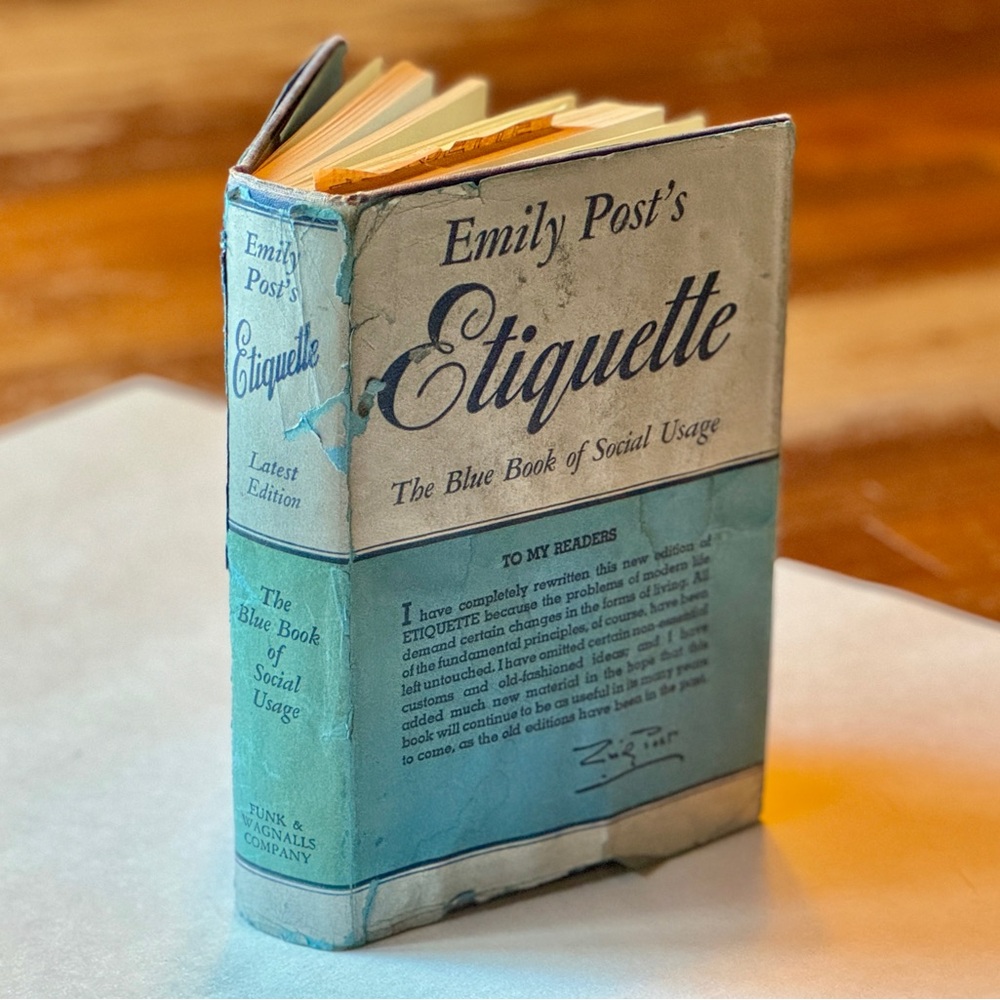 Emily Post's Etiquette: The Blue Book of Social Usage
